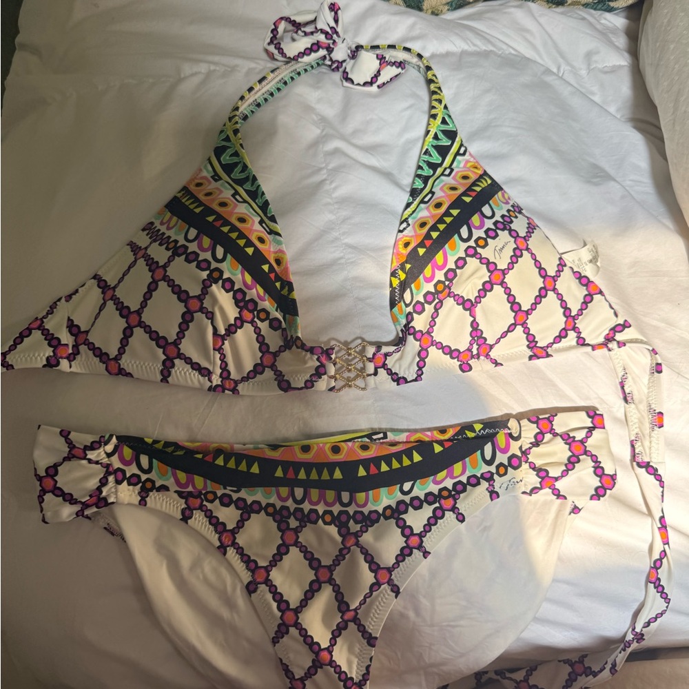 Trina Turk Colorful Geometric Bikini Set